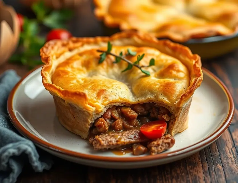 Мясной пирог с охотничьим фаршем